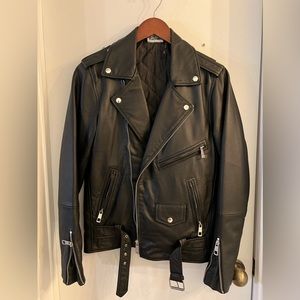Reclaimed Vintage Leather Moto Jacket